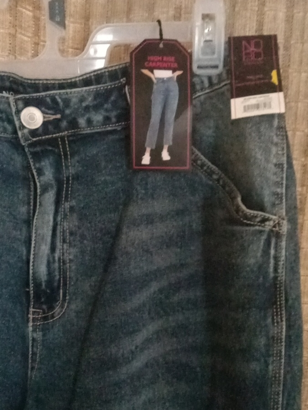 NoBo  High-Rise Carpenter Jeans - Dark Blue Wash